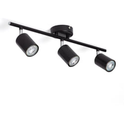 Plafonnier Orientable Métal 3 Spots Albus Black Noir