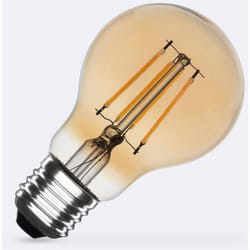 Ampoule led Filament E27 6W 600 lm A60 Gold No Flicker 2200K Super chaud