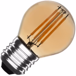 L' Ampoule LED Filament E27 4W 360 lm G45 Gold est un choix judicieux pour l'éclairage de votre habitation ou de votre espace ...