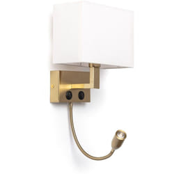 Applique Murale Métal avec Flex LED de Lecture Waldorf Laiton