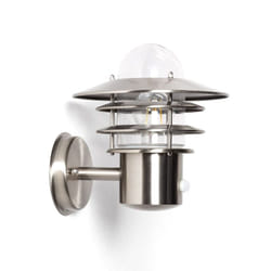 Applique Extérieure Acier Inoxydable Stage avec Capteur pir Argent