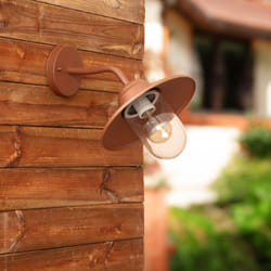 Lampe Murale Métal Perth Rouille