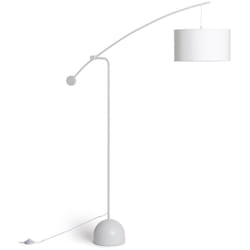 Lampadaire Métal Meetkunde Blanc