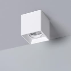 Efectoled - Plafonnier Space Carré Blanc avec Ampoule GU10 4000K Blanc neutre