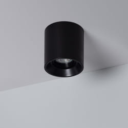 Efectoled - Plafonnier Space Noir avec Ampoule GU10 2700K Blanc chaud