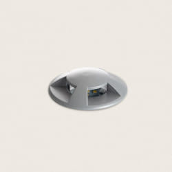 Efectoled - Balise Extérieure led Encastrable Sol 4L 24V dc Loto Grise 2700K Blanc chaud