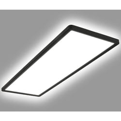 Efectoled - Plafonnier led 24W Rectangulaire cct 580x200 mm Double Face SwitchCCT Noir Sélectionnable (chaud-neutre-froid)