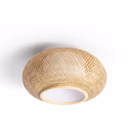 Le Plafonnier LED Rond Bambou Ø400 mm Denia possède un design qui apporte de la nature et de l'air frais à n'importe quelle p ...