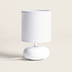 Efectoled - Lampe à Poser Céramique Ava Blanc