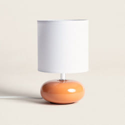 Efectoled - Lampe à Poser Céramique Ava Orange