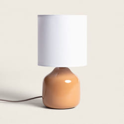 Efectoled - Lampe à Poser Céramique Maya Orange