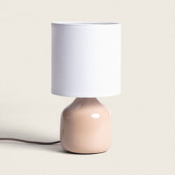 Efectoled - Lampe à Poser Céramique Maya Rose pastel