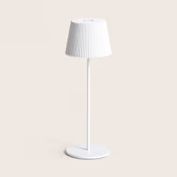 La Lampe à Poser LED Extérieure Portative Aluminium 1,2 W avec Batterie Rechargeable Willox allie un design moderne à des fin ...