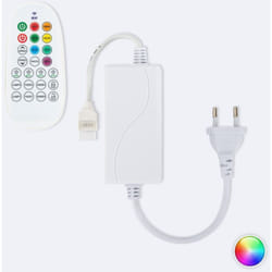 Efectoled - Contrôleur pour Ruban led rgb 220V ac smd Silicone flex avec Télécommande rf Blanc