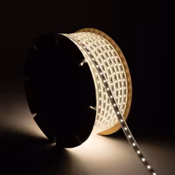 La Bobine de Ruban LED Dimmable 220V SMD2835 50m 60LED/m 500 lm/m Largeur 12mm 50m IP65 ne nécessite aucun type d'alimentatio ...