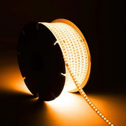 Efectoled - Ruban Led Dimmable 220v Smd 120 Led/m Bobine 50m 7.5w/m 750lm/m Largeur 12mm Coupe 20/100cm Ip65 2200k Super Chaud