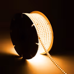 La Bobine de Ruban LED Dimmable 220V SMD2835 50m 120LED/m 750 lm/m Largeur 12mm 50m IP65 ne nécessite aucun type d'alimentati ...