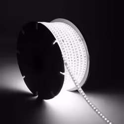 La Bobine de Ruban LED Dimmable 220V SMD2835 50m 120LED/m 750 lm/m Largeur 12mm 50m IP65 ne nécessite aucun type d'alimentati ...