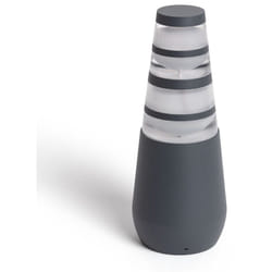 Balise Extérieure led 8W sur Pied 38cm en Saillie Double-Dareh Gris foncé