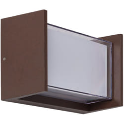 Efectoled - Applique Murale Extérieure led 12W Aluminium cct Sélectionnable Double Éclairage Arelien Rouille