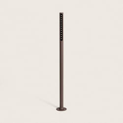 Efectoled - Balise Extérieure led 9W sur Pied 80cm en Saillie Aidan Rouille