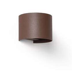 Applique Murale LED 10 W Extérieure Aluminium CCT Sélectionnable Éclairage Double Face en Iridix Round Rouille