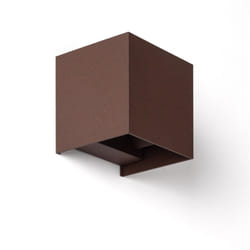 Efectoled - Applique Murale Extérieure led 10 w Aluminium Éclairage Double Face cct Sélectionnable Iridix Rouille
