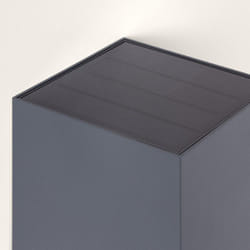 Efectoled - Applique murale extérieure solaire led en aluminium Denny Anthracite