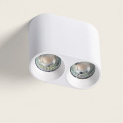 Plafonnier Circulaire Double Traxim Blanc