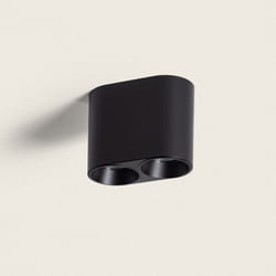 Efectoled - Plafonnier Circulaire Double Traxim Noir