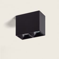 Efectoled - Plafonnier Carré Double Traxim Noir