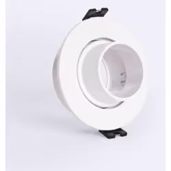 La Collerette Downlight Conique Orientable Faible UGR pour Ampoule LED GU10 / GU5.3 Coupe Ø75 mm Suefix est un élément lumine ...