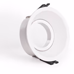 La Collerette Downlight Conique Orientable pour Ampoule LED GU10 / GU5.3 Coupe Ø85 mm Suefix est un élément lumineux au desig ...