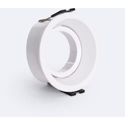 Efectoled - Collerette Downlight Conique Orientable pour Ampoule led GU10 / GU5.3 Coupe Ø75 mm Suefix Blanc