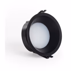 La Collerette Downlight Conique IP65 pour Ampoule LED GU10 / GU5.3 Coupe Ø85 mm Maxis est un élément lumineux au design intem ...