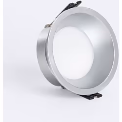 La Collerette Downlight Conique IP65 pour Ampoule LED GU10 / GU5.3 Coupe Ø85 mm Maxis est un élément lumineux au design intem ...