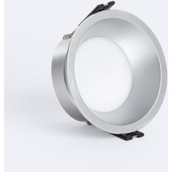 Efectoled - Collerette Downlight Conique IP65 pour Ampoule led GU10 / GU5.3 Coupe Ø85 mm Maxis Argent