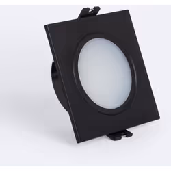 La Collerette Downlight Carré IP65 pour Ampoule LED GU10 / GU5.3 Coupe Ø75 mm Maxis est un élément lumineux au design intempo ...