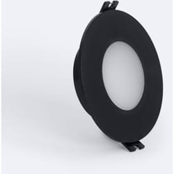 Efectoled - Collerette Downlight Conique IP65 pour Ampoule led GU10 / GU5.3 Coupe Ø75 mm Maxis Noir