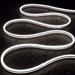 La Gaine Néon LED 48V DC 120 LED/m Blanc Froid IP65 sur Mesure Coupe tous les 5 cm reproduit parfaitement l'effet visuel des ...