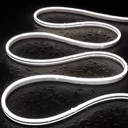 La Gaine Néon LED 48V DC 120 LED/m Blanc Froid IP65 sur Mesure Coupe tous les 5 cm reproduit parfaitement l'effet visuel des ...