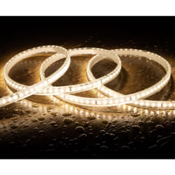 Ruban LED Dimmable 220V SMD 120 LED/m Blanc Neutre 7.5W/m 750lm/m Largeur 12mm Coupe 20cm IP65 Sur mesure 2 m