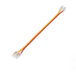 Connecteur hippo Double avec Câble pour Ruban led cct 12/24V dc cob & SMD2022 IP20 Largeur 10mm cct