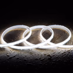 Le Ruban LED 220V COB 320 LED/m Blanc Froid IP65 CRI90 Largeur 12mm Coupe tous les 50cm ne nécessite aucun type de source d'a ...