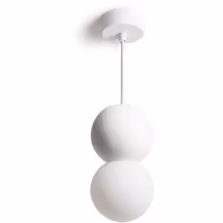La Suspension Plâtre ou Ciment Delya offre une fusion de style contemporain et de matériaux robustes. Disponible en plâtre bl ...