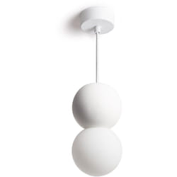 Efectoled - Suspension Plâtre ou Ciment Delya Blanc
