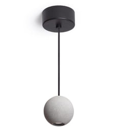 Suspension led Ciment Jax 4 w Gris Pierre
