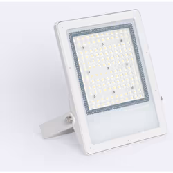 Le Projecteur LED 100W Dimmable TRIAC 170 lm/W IP65 ELEGANCE Slim PRO Blanc allie une puissance élevée, un design très compac ...