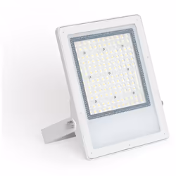 Le Projecteur LED 100W Dimmable TRIAC 170 lm/W IP65 ELEGANCE Slim PRO Blanc allie une puissance élevée, un design très compac ...