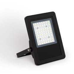 Efectoled - Projecteur led 50W Dimmable triac 170 lm/W IP65 elegance Slim pro Noir 3000K Asymétrique 80ºx155º Blanc chaud
